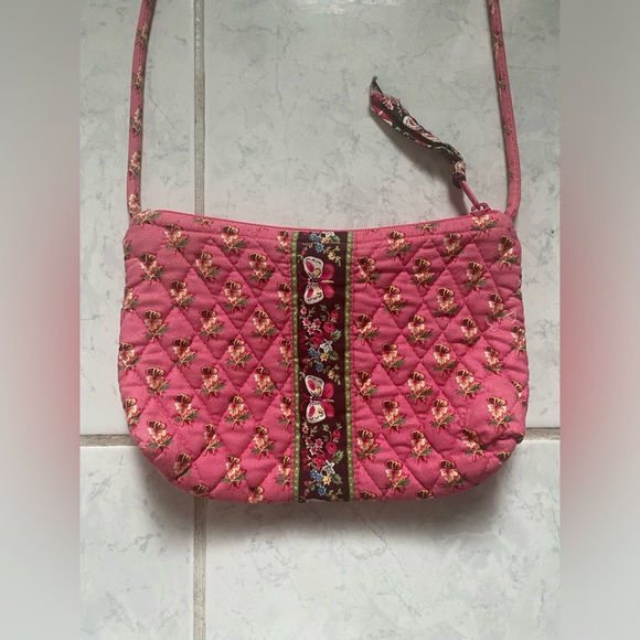 Vera Bradley Mini Crossbody Pink Purse Bag - Picture 3 of 4